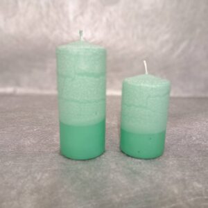 Pilarikynttilä 60mm vihreä/kuura