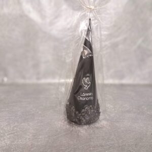 Muistokynttilä kartio musta kyyhky