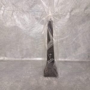 Muistokynttilä pilari musta risti