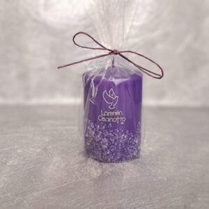 Muistokynttilä pyöreäpilari violetti (kyyhky)