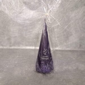 Muistokynttilä kartio violetti kyyhky